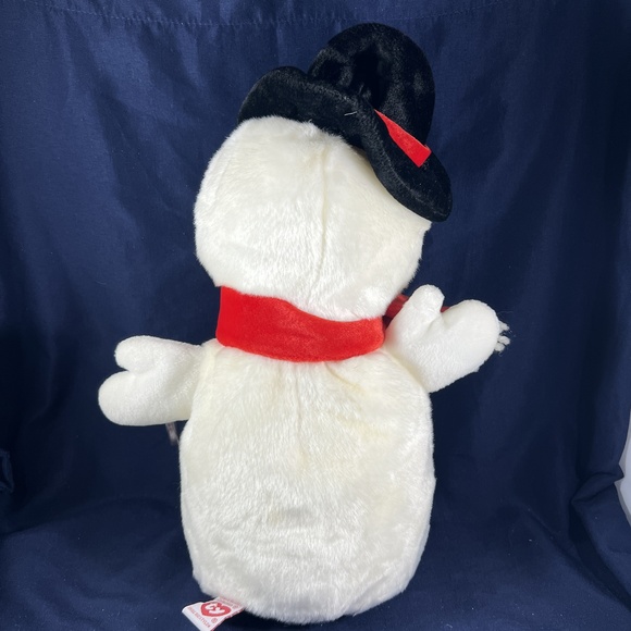 Ty Beanie Buddy Snowball Plush Snowman Collectible Bottom Heavy Vintage Winter - Picture 4 of 5